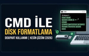 CMD ile Disk Formatlama: Diskpart Komutları ve Kesin Çözüm