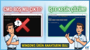 Windows ürün anahtarı: CMD ve PowerShell ile bulma
